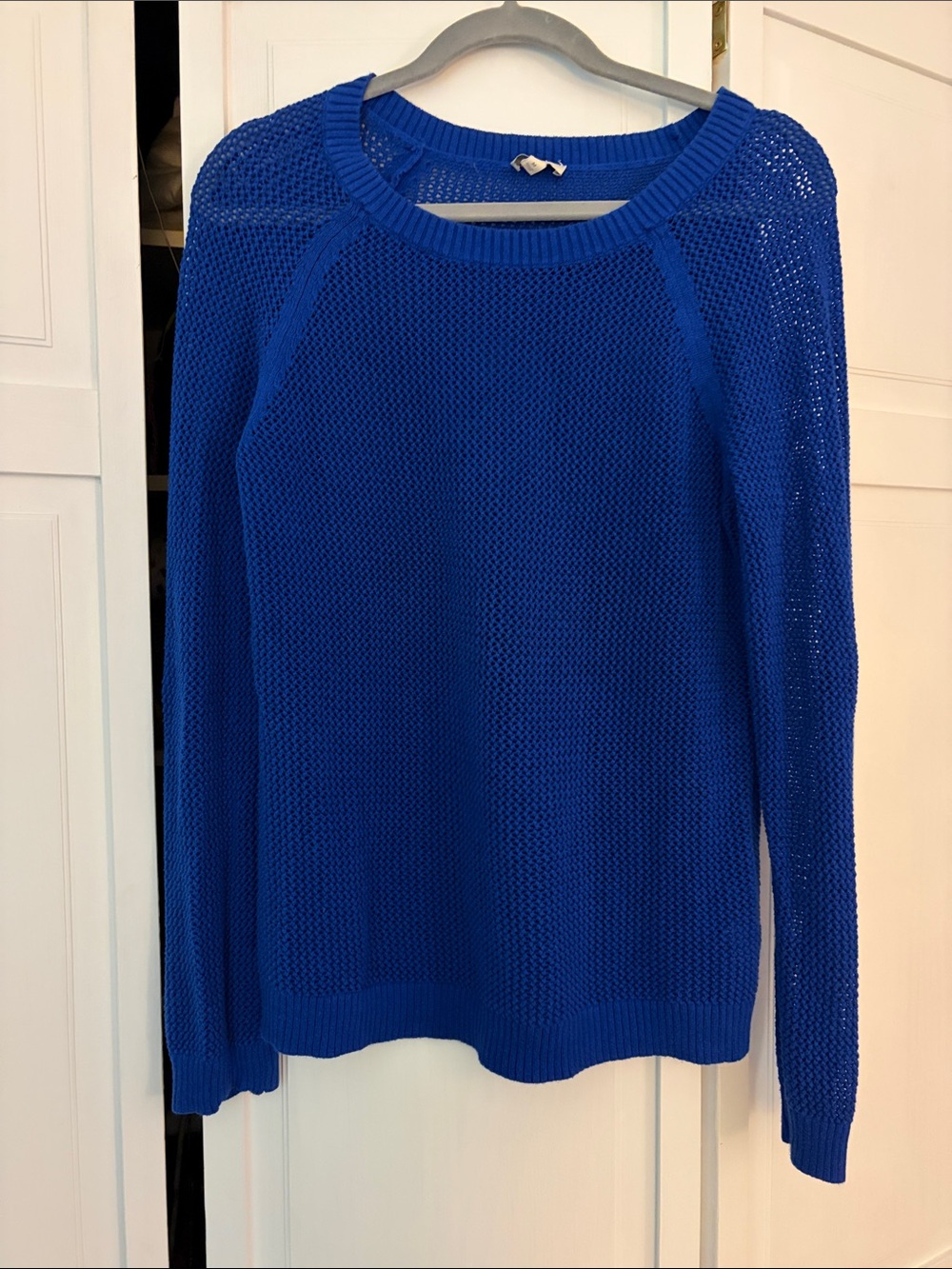 Women’s Royal Blue Knit Crewneck Sweater